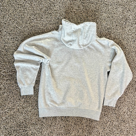 Blue 84 Park City Utah Heavy Gray Hoodie Burgundy Letters & Moose Patches Small - Picture 5 of 5